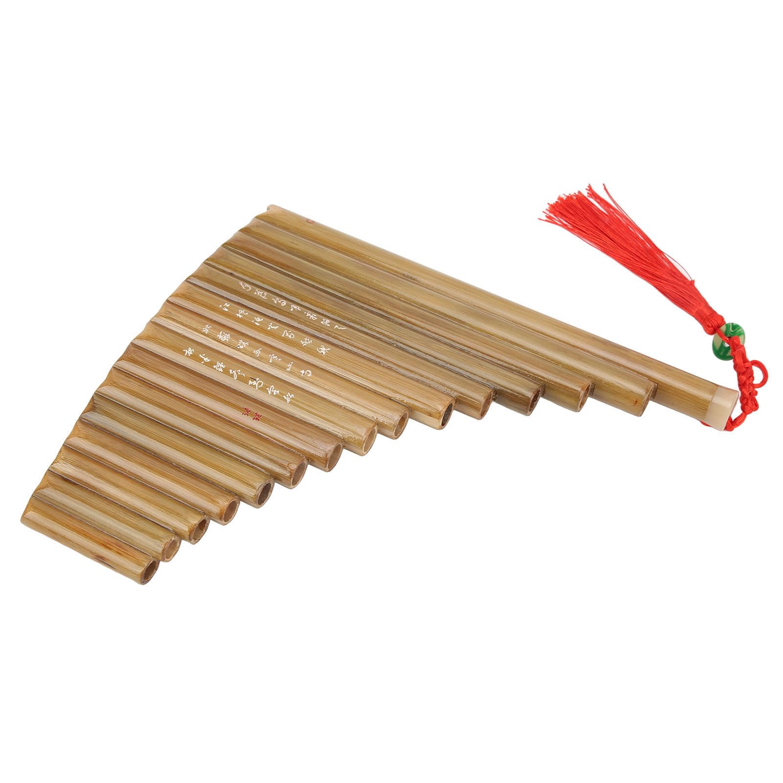 VGEBY Flauta de Pan, 15 Tubos G Clave Flauta de Pan Tradicional China Instrumento de Viento de Madera para Estudiantes Principiantes (Mano izquierda), VGEBY3GASZ0WGHT-11