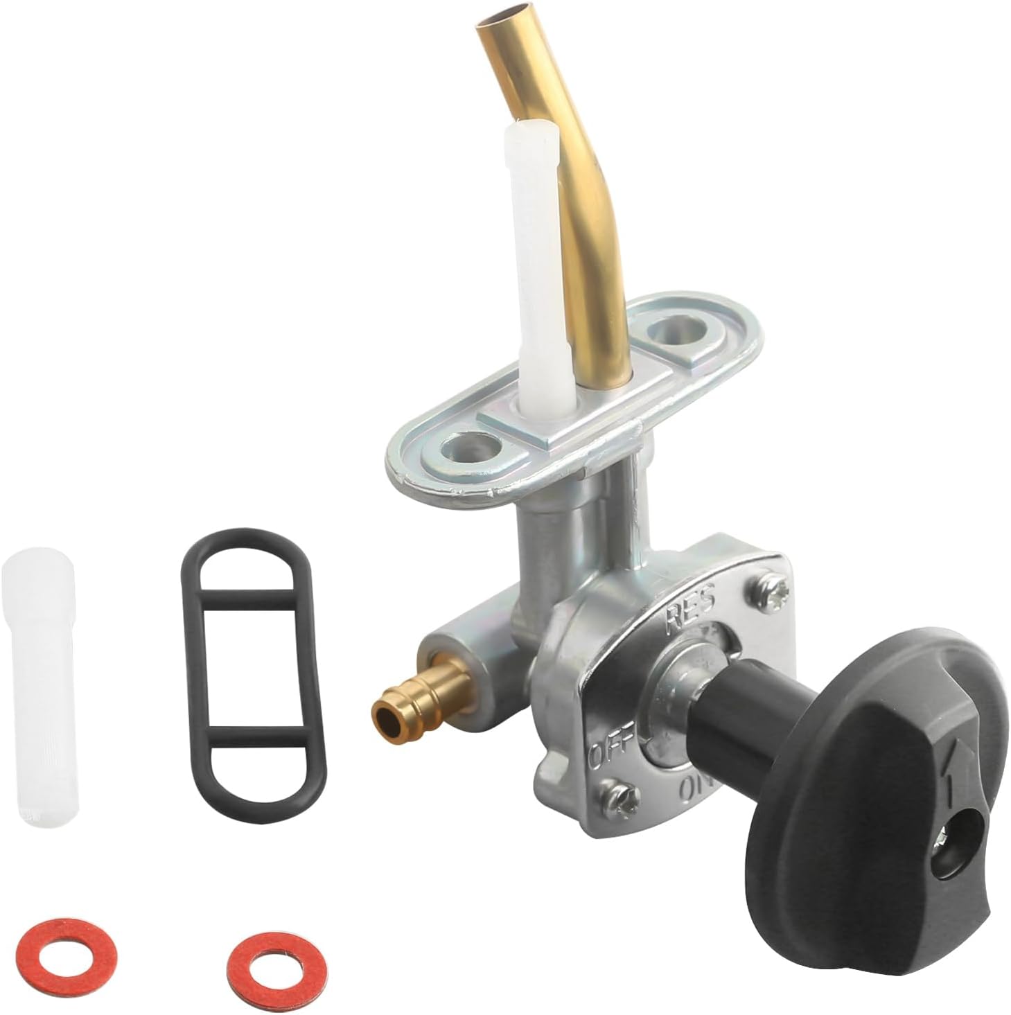 Fuel Valve Petcock For Arctic Cat 250 300 375 400 500, Bearcat 454, Replace Part Number 0470-344, 0470-363,0470-365, 0470-401, 0470-445