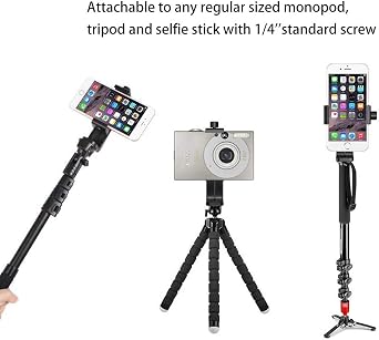 Ailun Phone Holder, Tripod Mount Adapter, Rotatable Bracket Adjustable Clip