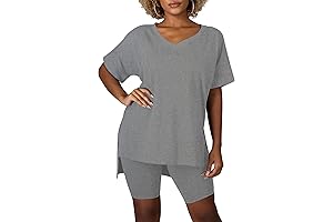 Women's 2 Piece Club Outfits Stretch Comfy Charm Short Set