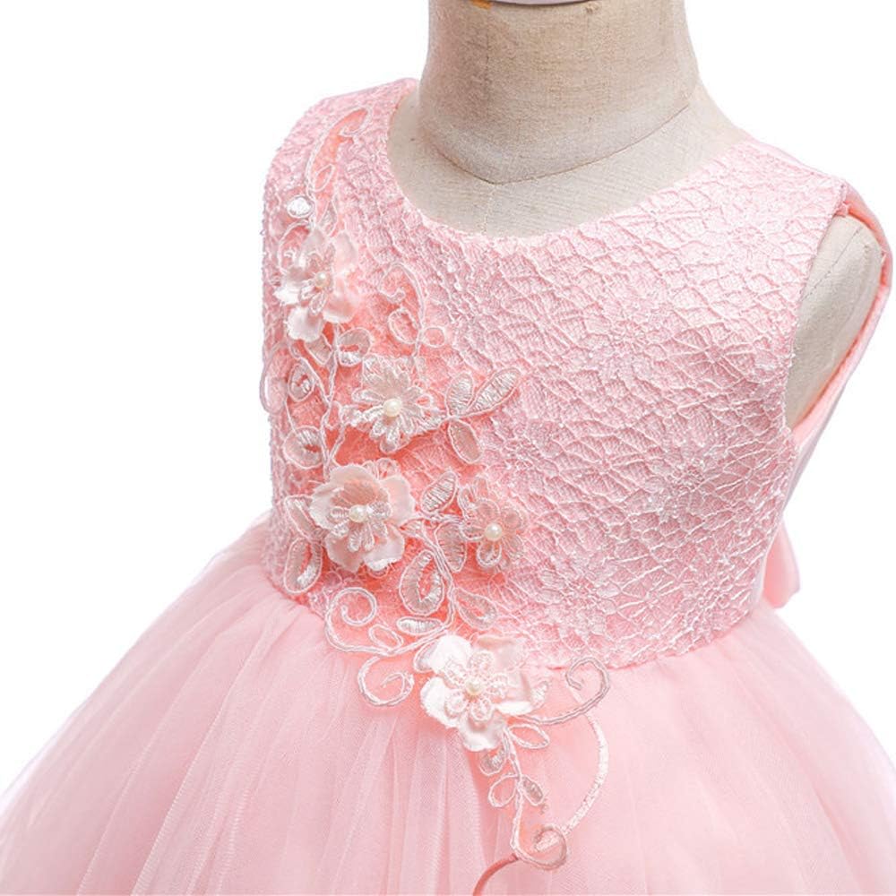 Baby Toddler Lace Dress Girls First Baptism Elegant Embroidery Wedding Party Flower Bridesmaid Dresses Up - Image 2