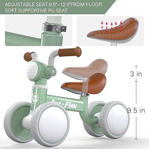 Miniatura 3 de LOL-FUN Bicicleta de equilibrio para bebés de 1 año de edad, bicicletas para niños pequeños de 1 a 3 años, regalos para bebés de 12 a 18 meses