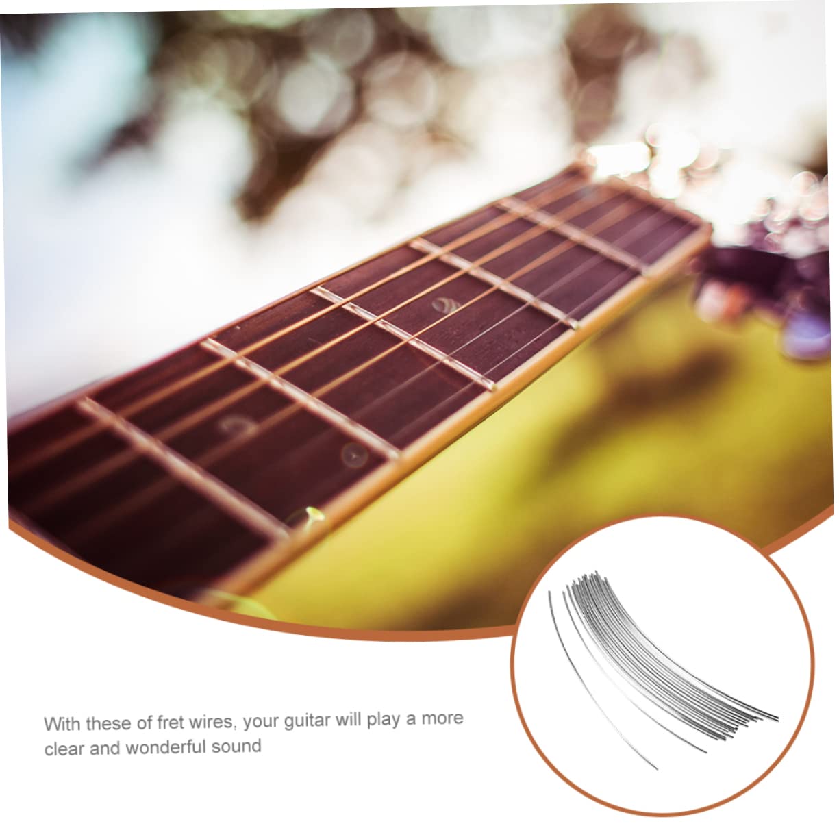 Klassische Gitarrenteile 25 Stück 2 4 Mm Gitarrenbunddrähte Metallbunddraht-kit