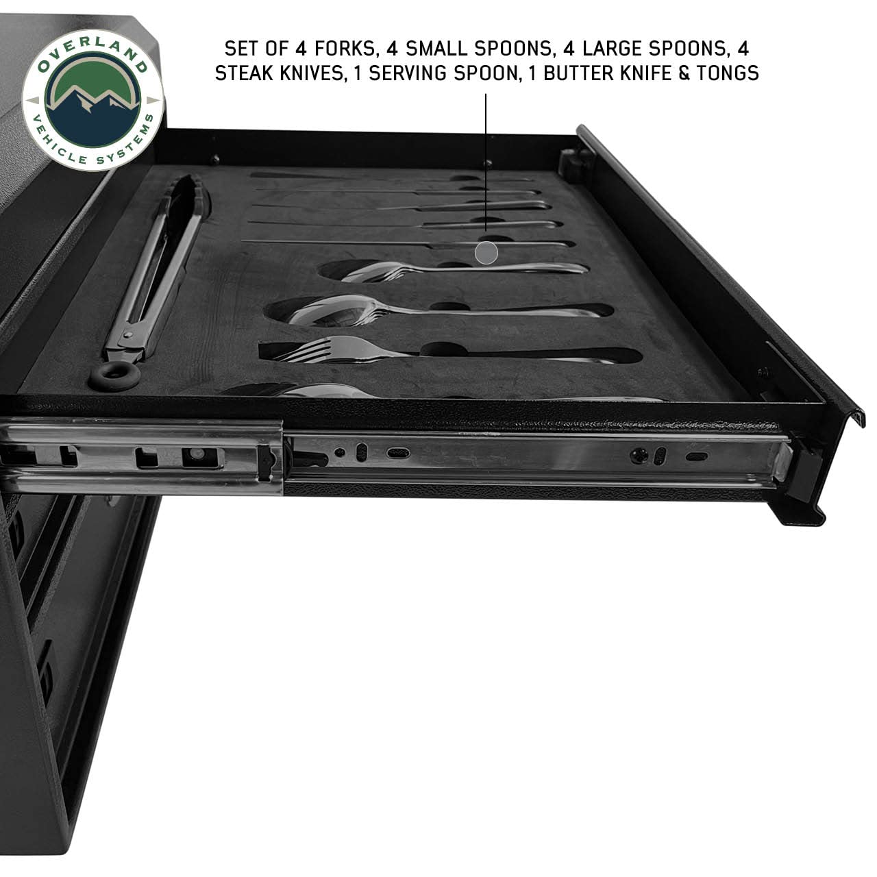Overland Vehicle Systems CP Duty - Sistema de cocina Glamping de 39 piezas