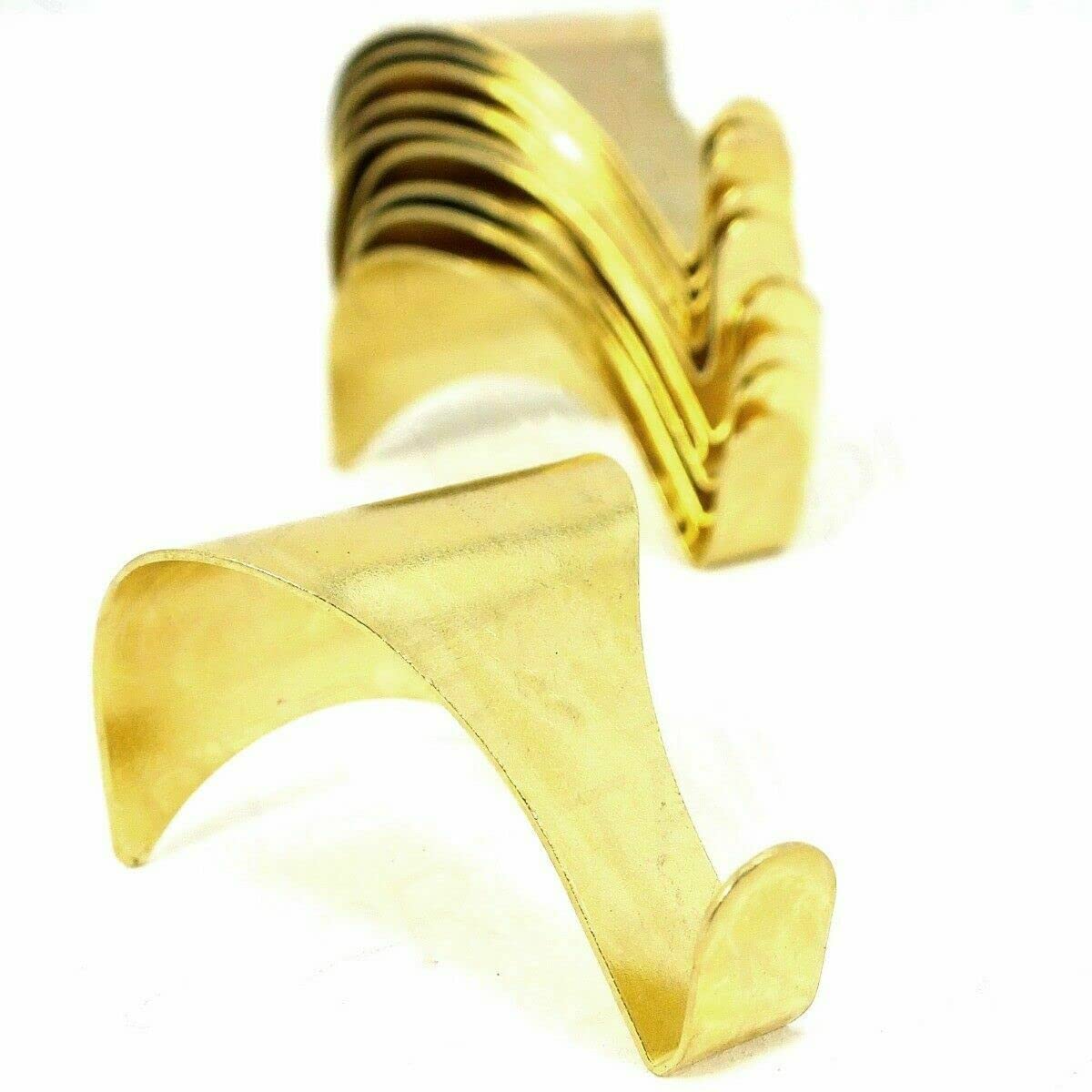 Sisi Uk Brass Sisi Uk® Picture Rail Hooks Finish, Moudling Hooks, Picture Rail Moulding Hanging Metal Wall Hooks (Pack Of 8)