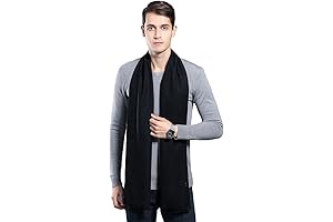 Mens Scarfs Long: Winter Fashion Formal Soft Scarves for Men