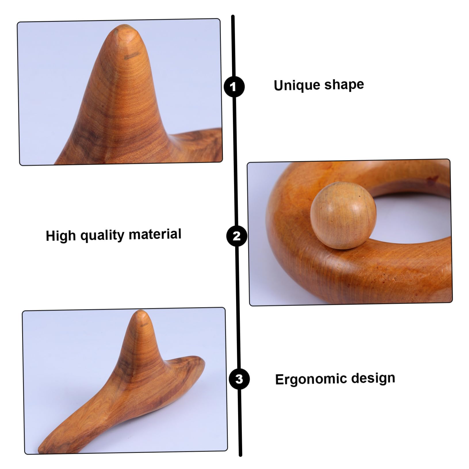 Kit de 5 Tablas de Masaje Gua Sha de Material Sintético para Aliviar Fatiga en Todo el Cuerpo y Pies, Adecuado para Cumpleaños y Agradecimientos