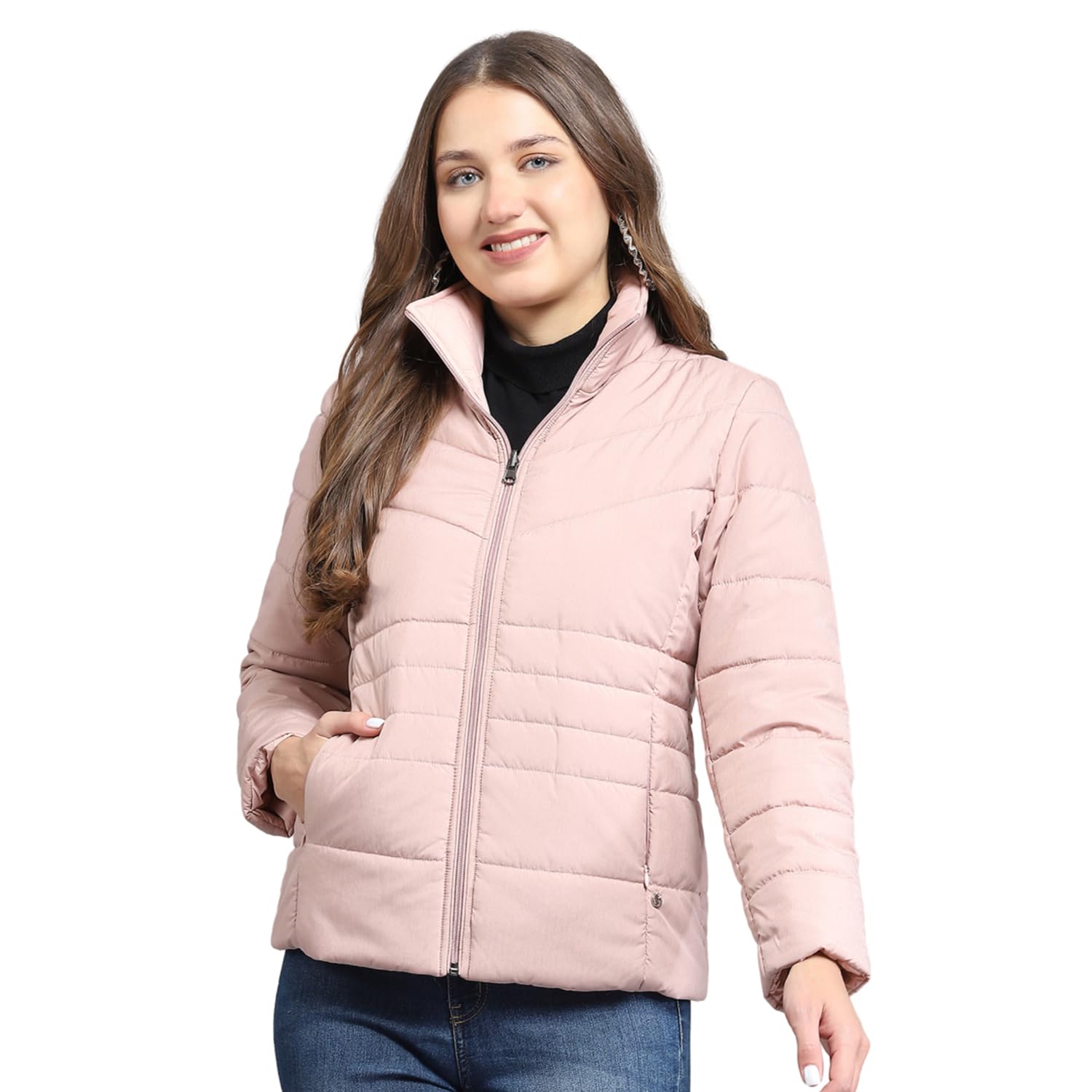 monte carlo Womens Solid Collar Neck Full Sleeve Jacket-picture-28