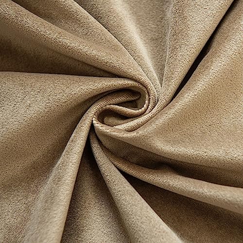 Image of JUSPURBET Velvet Decorative Throw Pillow Covers 14x14 Set of 2,Stone | Decorative Throw Cushion Cases with Hidden Zipper for Couch Sofa Bed Bedroom Living Room Home Decor