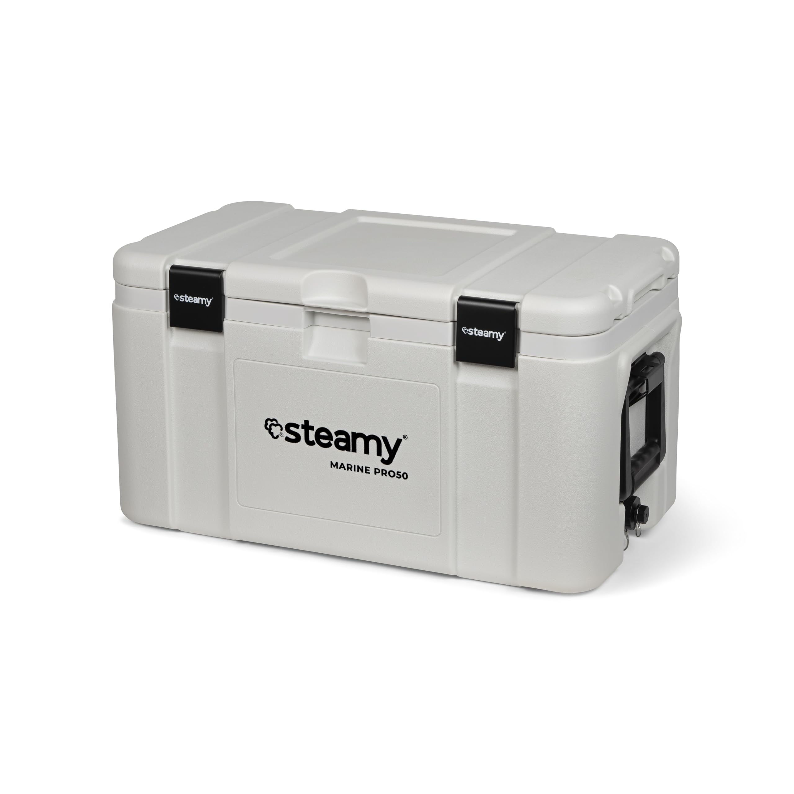 Steamy Marine Pro 50, Nevera Pasiva Especial para Barcos/Deportes Acuáticos y Uso Profesional, 50 litros, Blanco