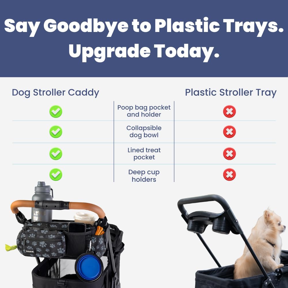 Paws Dog Stroller Caddy: The Ultimate Accessory for Pet Adventures!