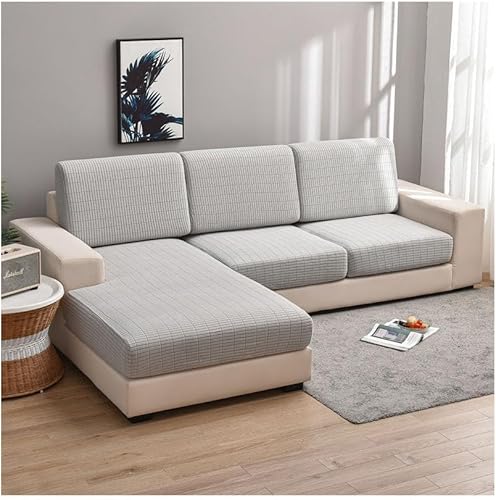 Vista 10 de Funda universal para sofá 2023, fundas para sofá modular de alta elasticidad, fundas de sofá antideslizantes en forma de L, protector de sofá