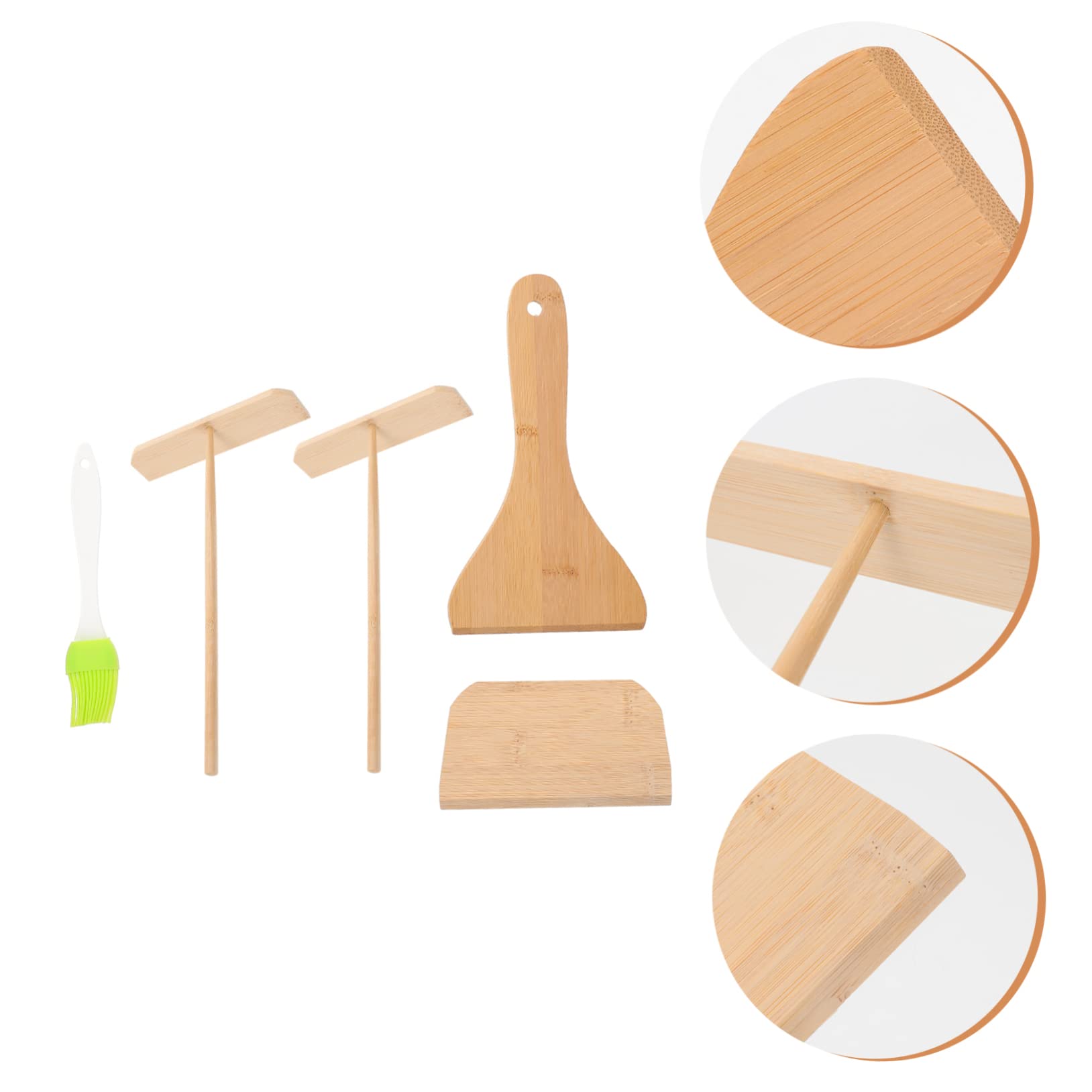 OFFSCH Easy Flip Pancake Spatula Non Stick Crepe Spreader Perfect for Griddle Cakes Random Color