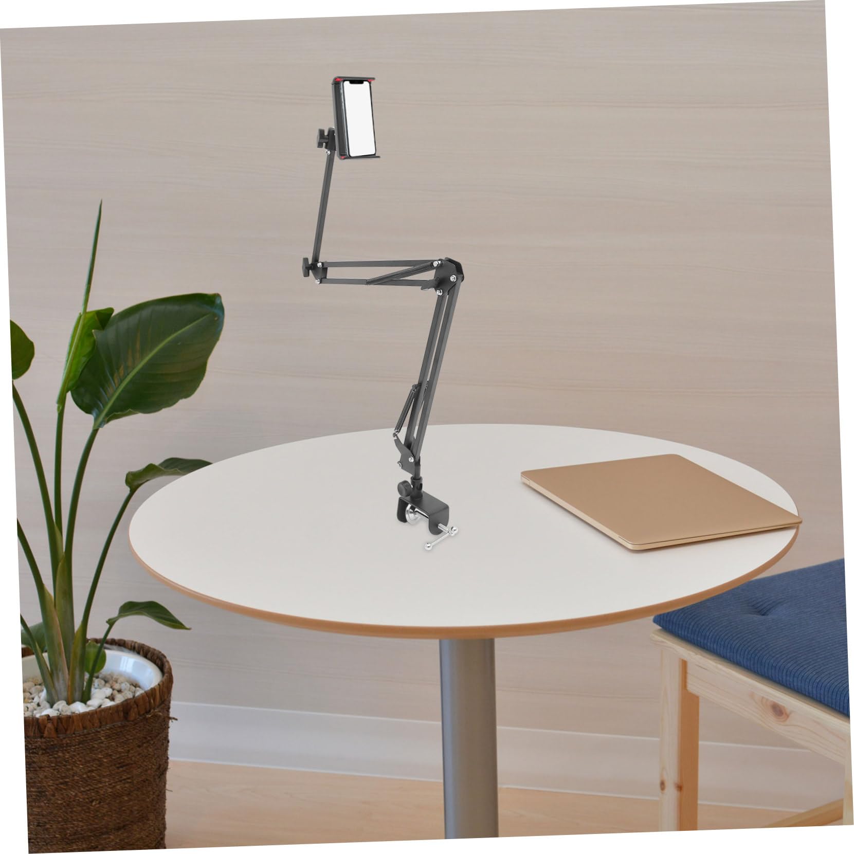 jojofuny 1pezzi Supporto Per Telefono e Tablet e Portatile Design Telescopico Stabile e Resistente Adatto Per Uso Domestico e Ufficio Facile Da Installare e Trasportare