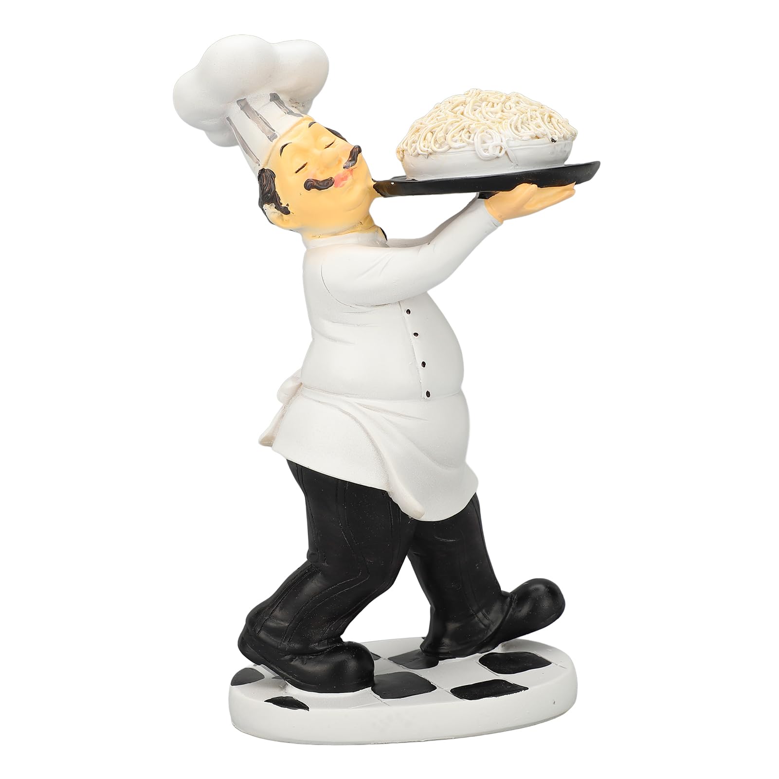 Statue de chef cuisinier Pilipane en résine 3D aux finitions soignées pour décoration