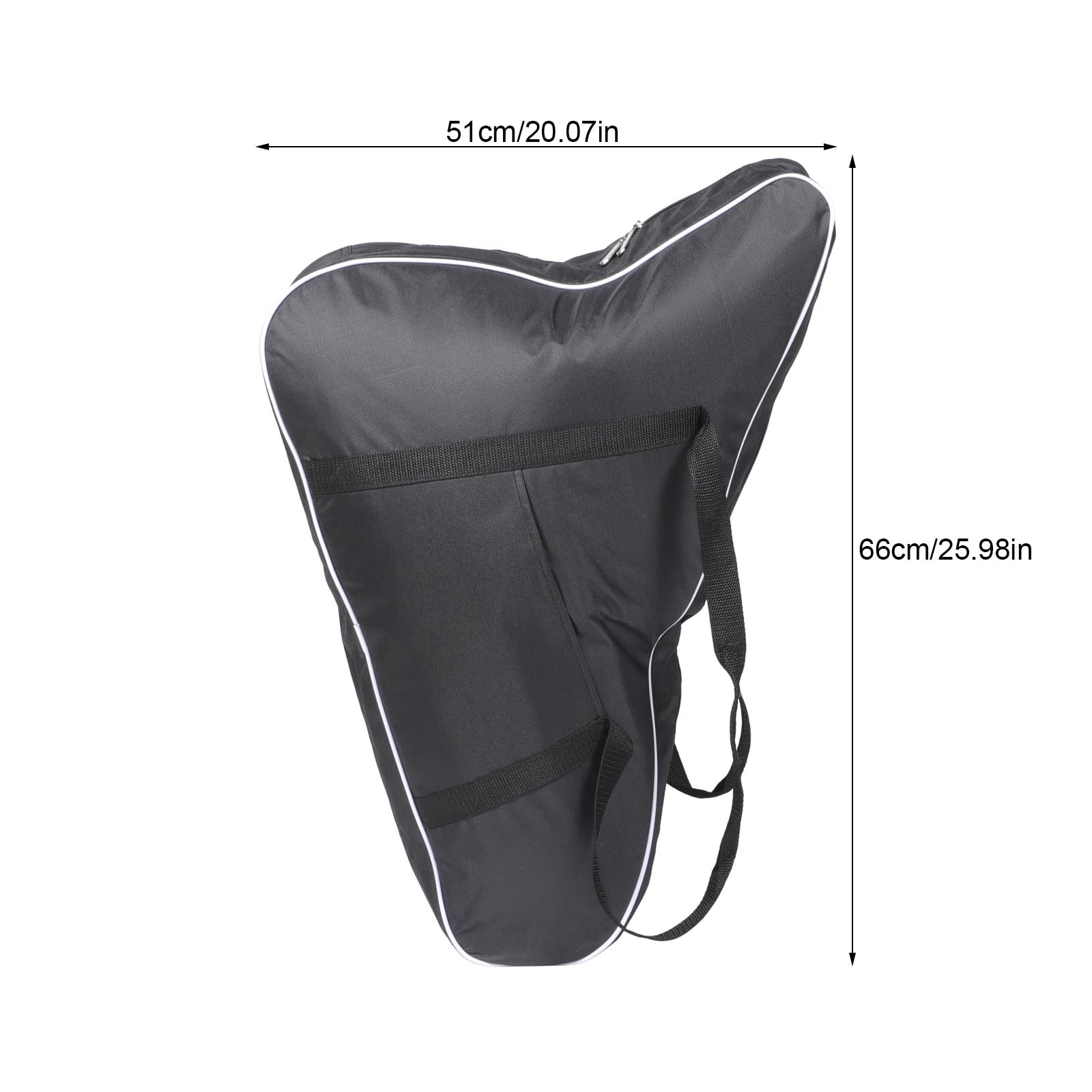 Leiertasche aus Oxford Gewebe mit Griff, Gepolstert, Schwarz