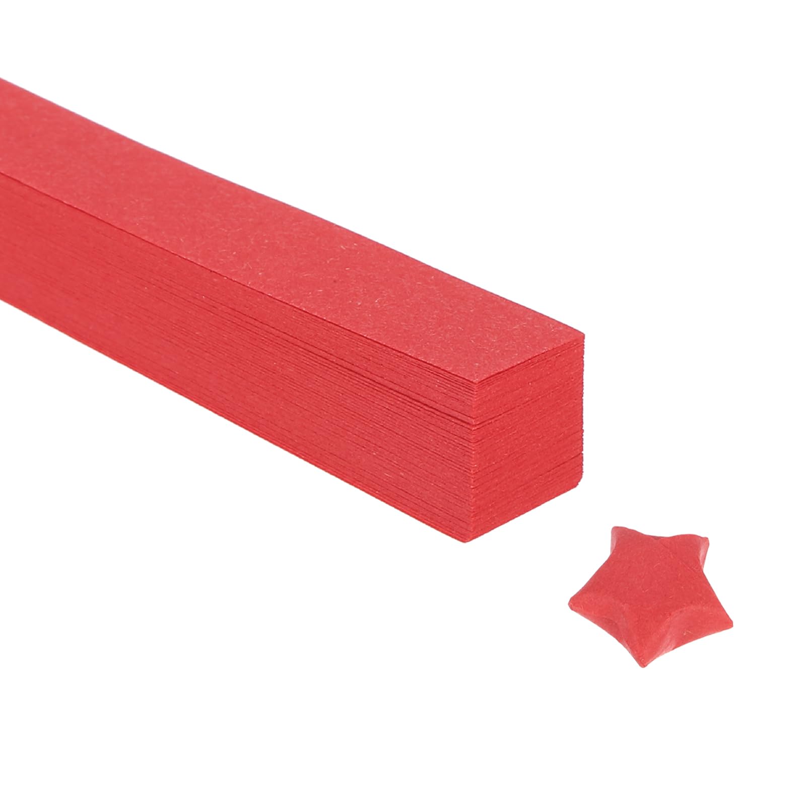 PATIKIL 1080 Sheets Origami Star Paper Strips, Red Paper Star Strips for Decoration DIY Hand Art Crafts, 9.4x1/2 Inch