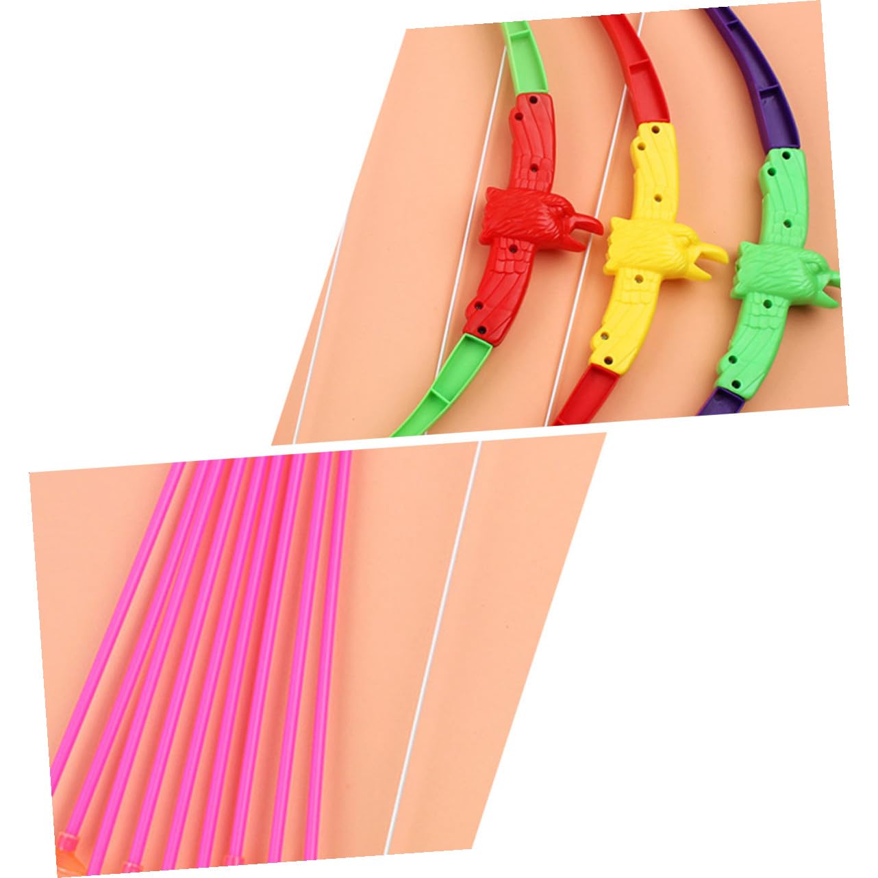 ifundom 3ensembles Jeu De Tir à Arc Simulation pour Garçon Fille Jouet Extérieur Garçon Fille Cadeau Et Ergonomique Couleurs Aléatoires