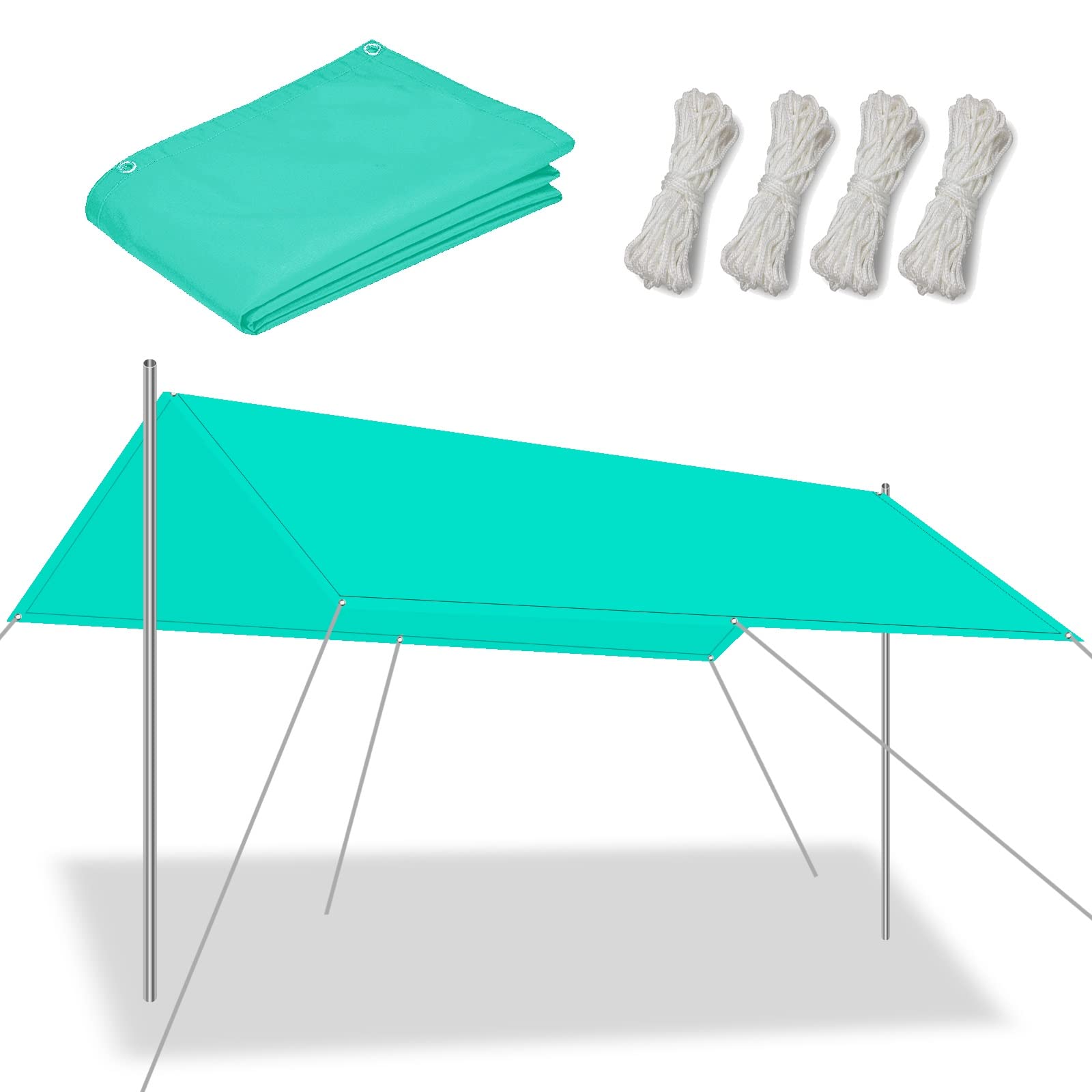 Serres filet coupe-vent 6x9m bleu ciel imperméable pour protéger plantes et terrasses