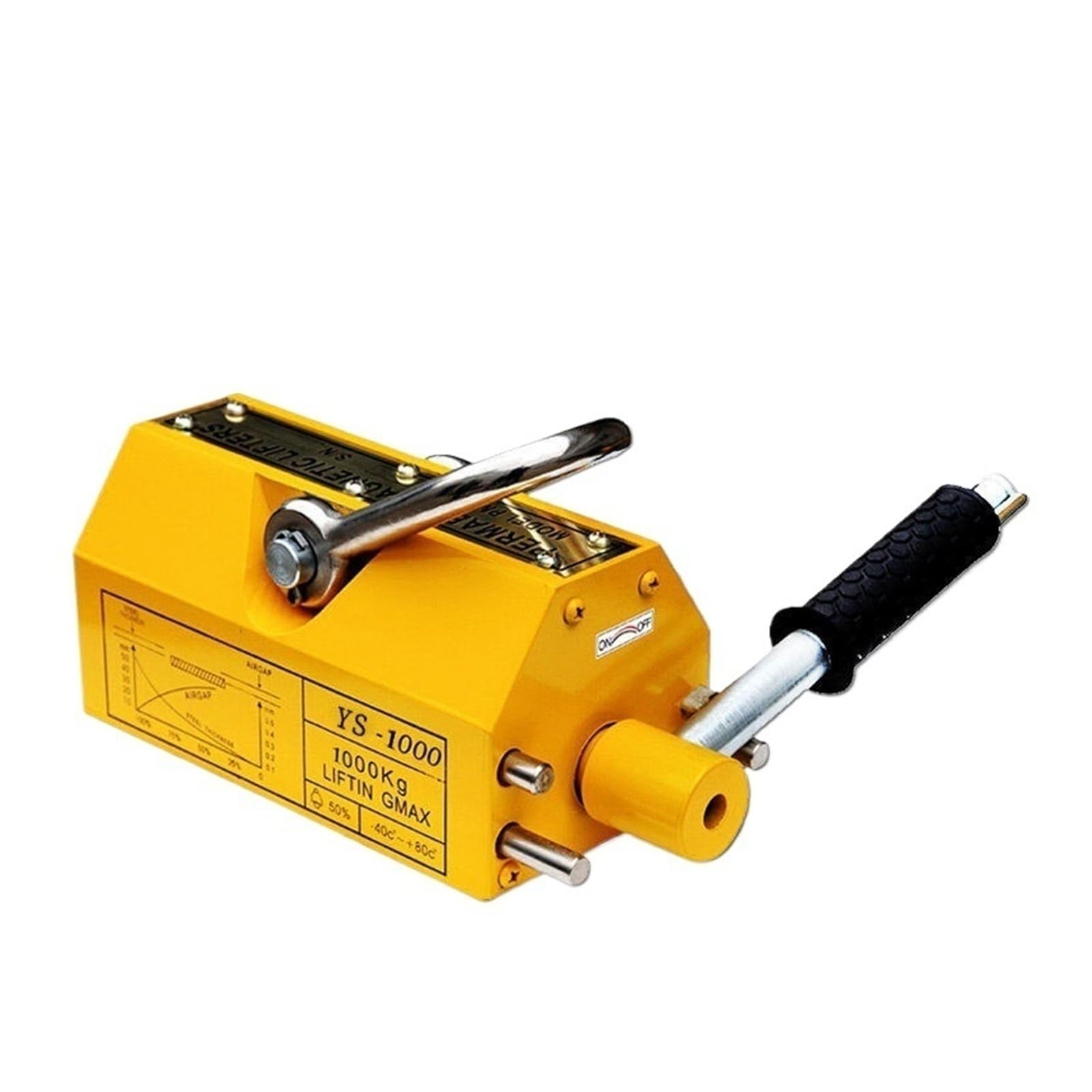 Permanentmagnet-Hebevorrichtung, industrielles Magnetspannfutter. Schwere Stahlplatte(100KG)