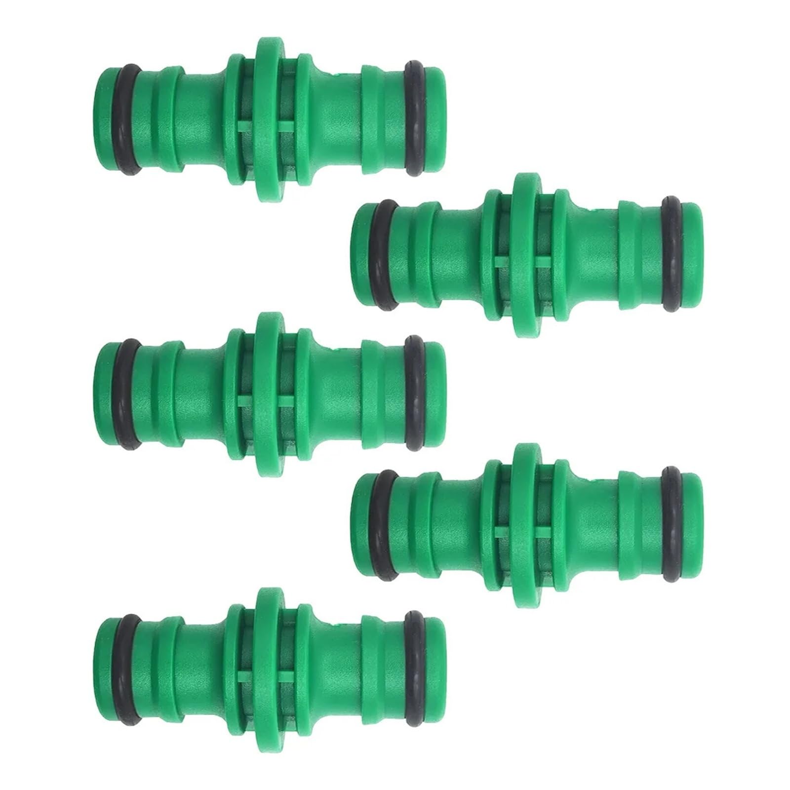 Giunto per tubo da giardino, attacco rapido da 1/2", per sistemi di irrigazione a goccia e irrigazione, set da 5 pezzi, per serre e uso esterno
