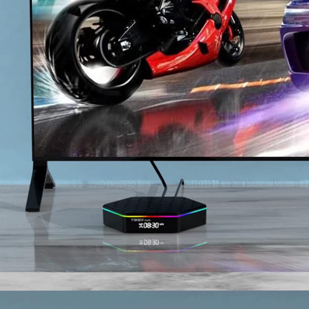 Android Box 12.0 2024 : Smart TV Box 4 Go de RAM, 64 Go de ROM, 4K/6K, Wi-FI 6, Puce Allwinner H618 Quad-Core, Dual-WiFi, Bluetooth 5.0, 3D HDR, Ethernet.