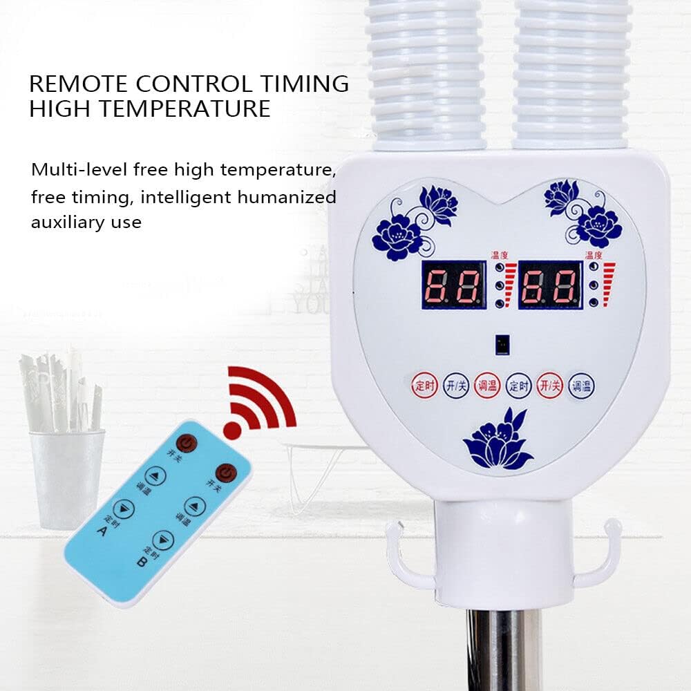Infrared Light Lamp, 275W Double IR Infrared Red Heat Light Bulb Lamp Pain Relief Floor Stand for Home or Beauty Salon Neck Back Shoulder Knee Care