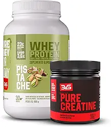 3VS Nutrition Combo Creatina Pura 300g + Whey Protein 100% 900g Sabor Pistache