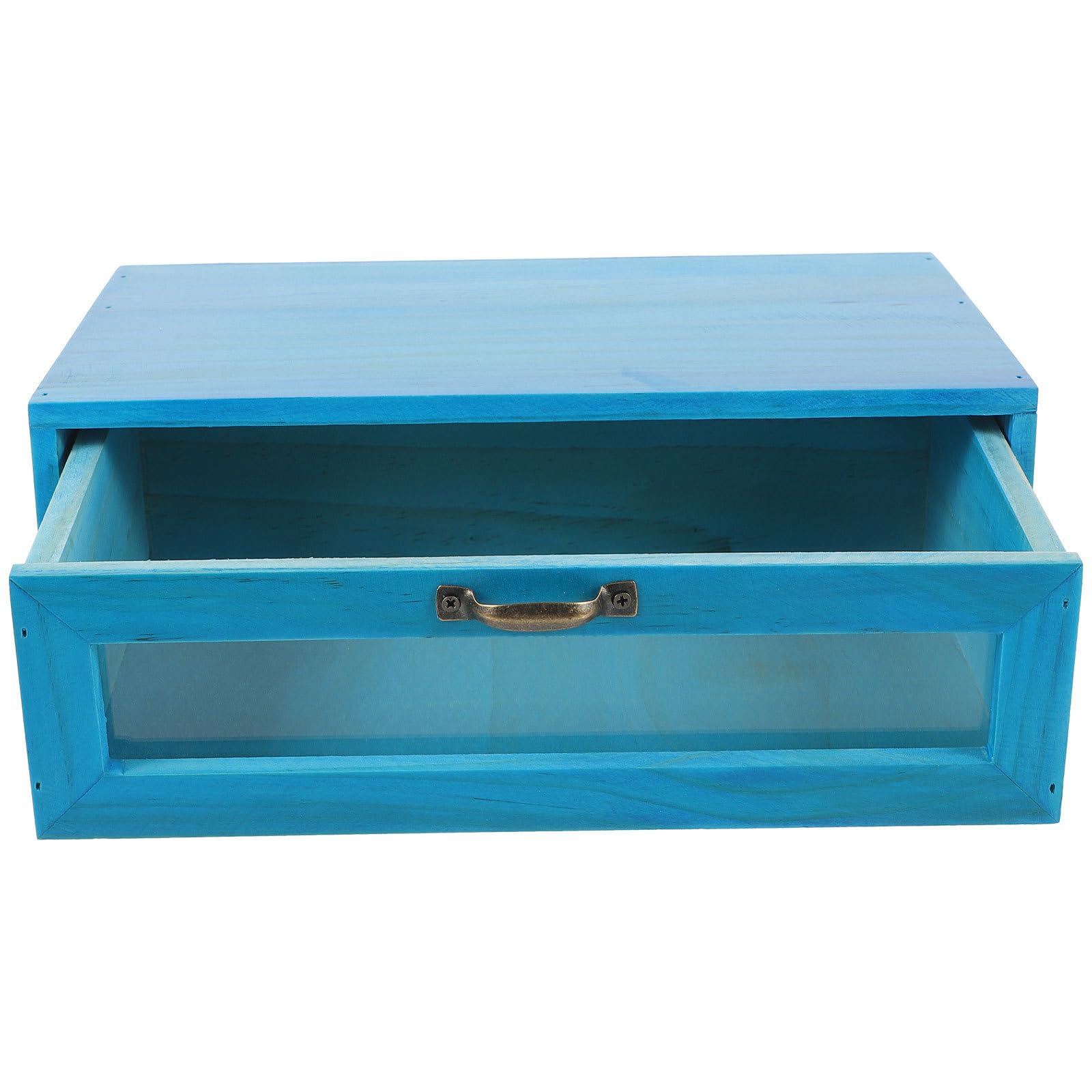 HEMOTON Soporte de Monitor de Computadora Rústico de Madera con Cajón