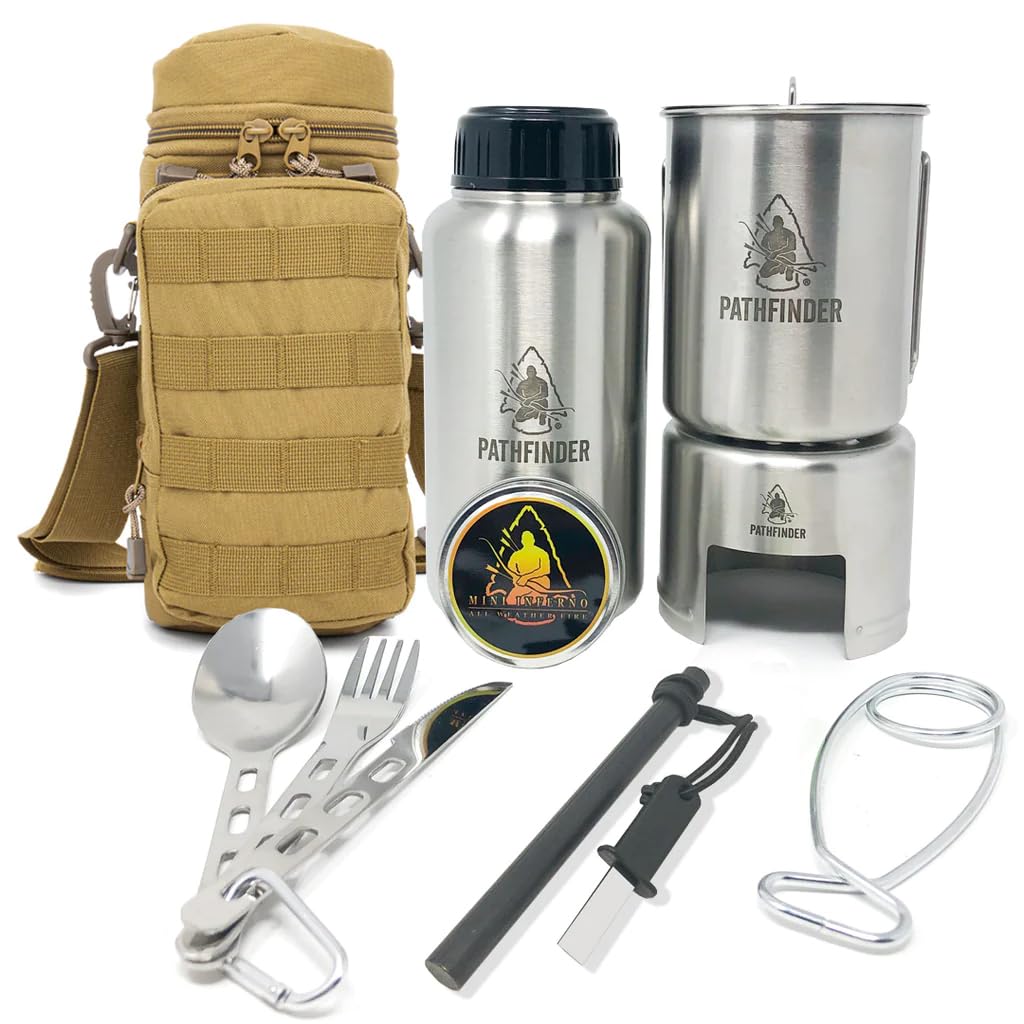 The Pathfinder School Stainless Steel Bottle Cooking Kit