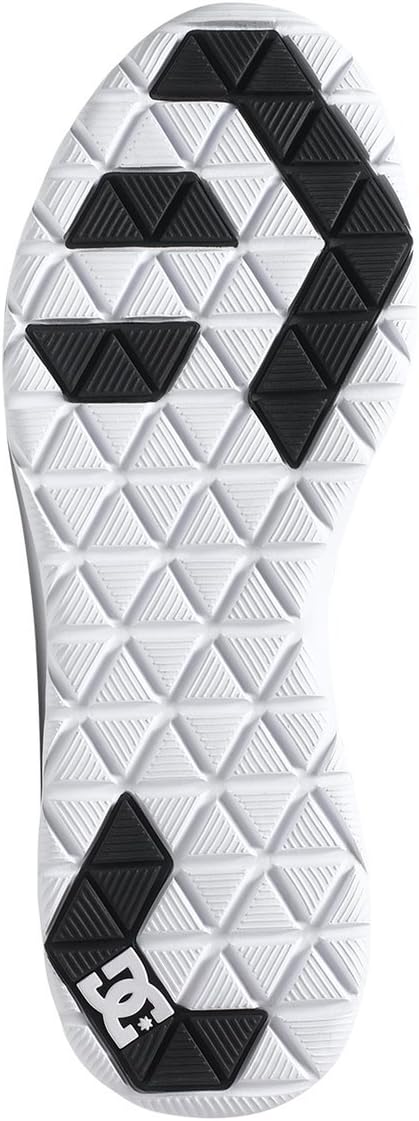 DC Men's Heathrow Casual Skate Shoe 4 Black/White