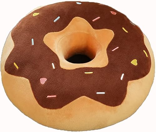 Almohada redonda, cojín de dona, almohada decorativa cómoda con forma de felpa suave, cojín de asiento para sofá, sala de estar, dormitorio, suelo,