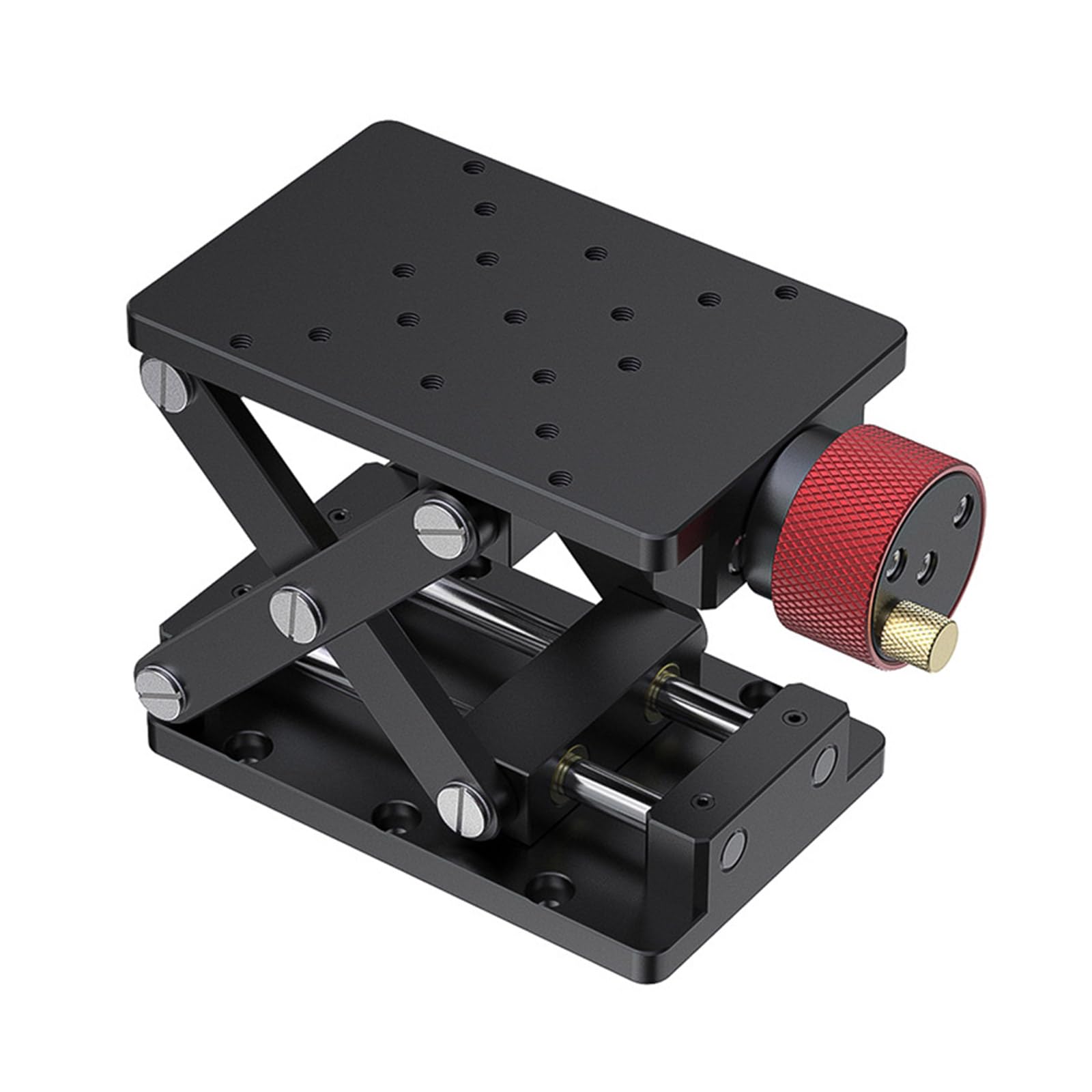 Lab Scissor Jacks, Laboratory Jacks Platform AdjustableStable Aluminum Alloy Lifting Platform Manual Lab Scissor Stand