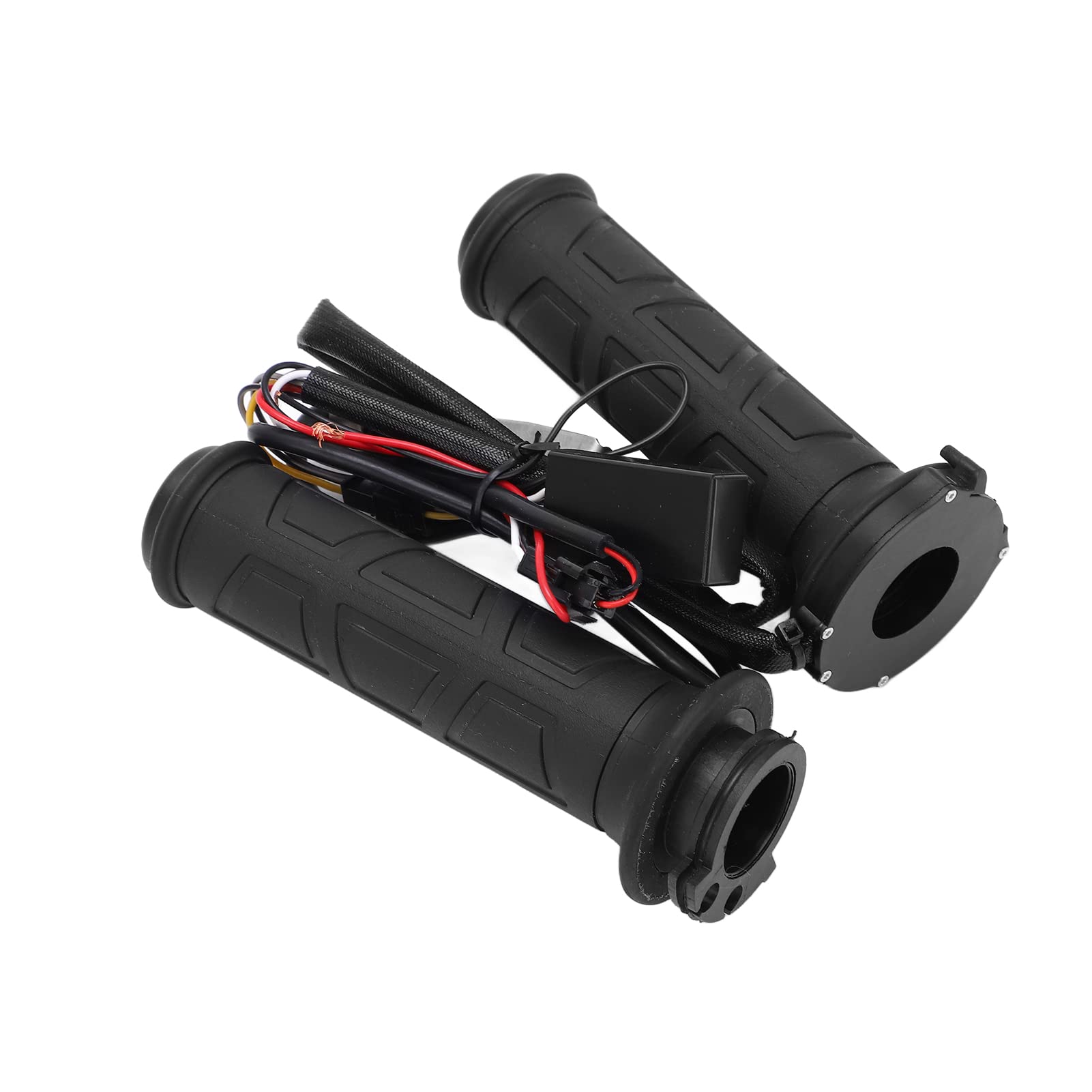 Puños calefactables moto con control inteligente de temperatura para manillar negro de 22mm 7