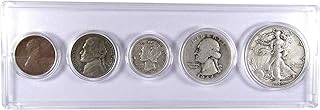 1944 Year Set 5 Coins in Circulated or Better Condition Collectible Gift Set