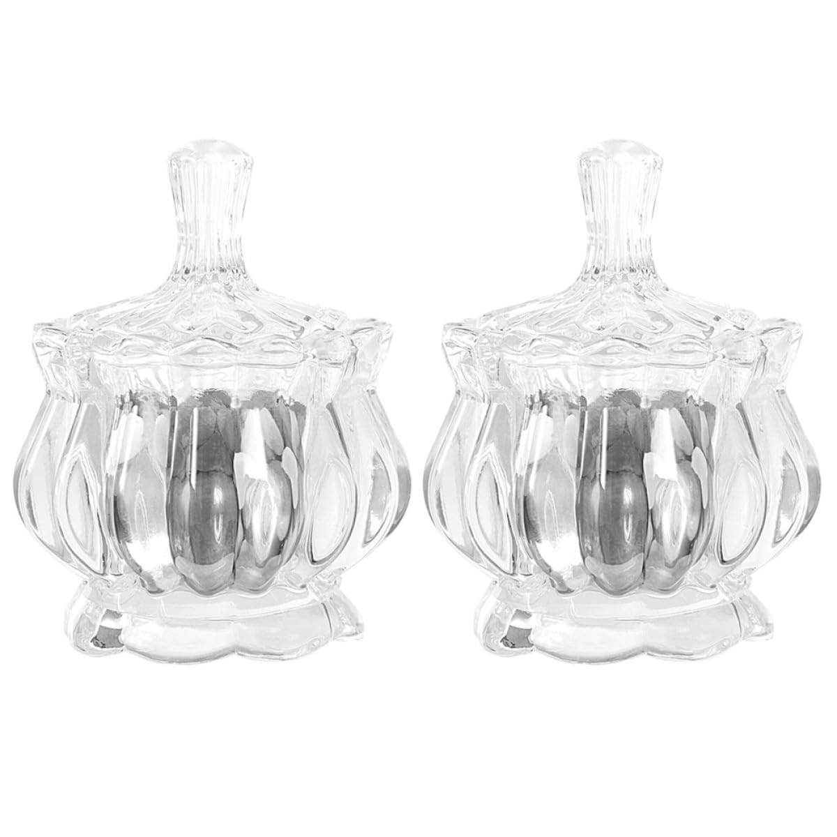 FOMIYES Weihnachten Party Vorratsglas aus Glas 2 Stück mit Deckel, Frisch