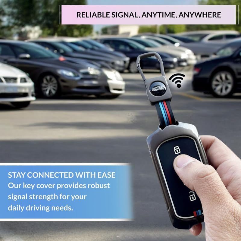 Image of NEODRIFT 'KeyShield' Car Key Cover for Tata Sierra (Shape 1, 04 Buttons) (360 Protection, Durable and Stylish)