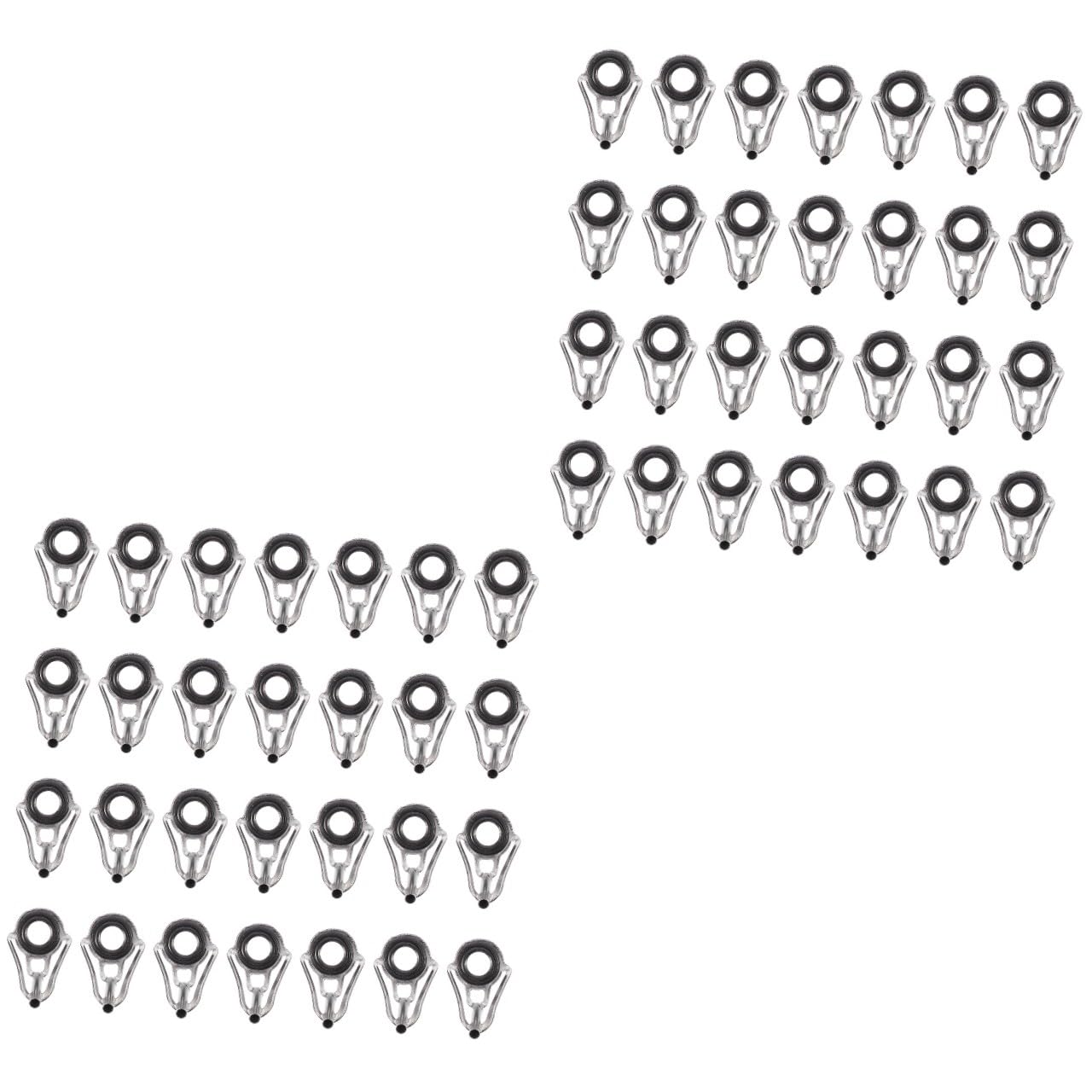 SUPVOX 160 Pezzi Canna da Pesca in Mare Asta Leggermente Anello di Guida Kit di Riparazione Canna da Pesca Guide per Canna da Pesca Asta di Guida di Ricambio Occhiello Kit di Riparazione