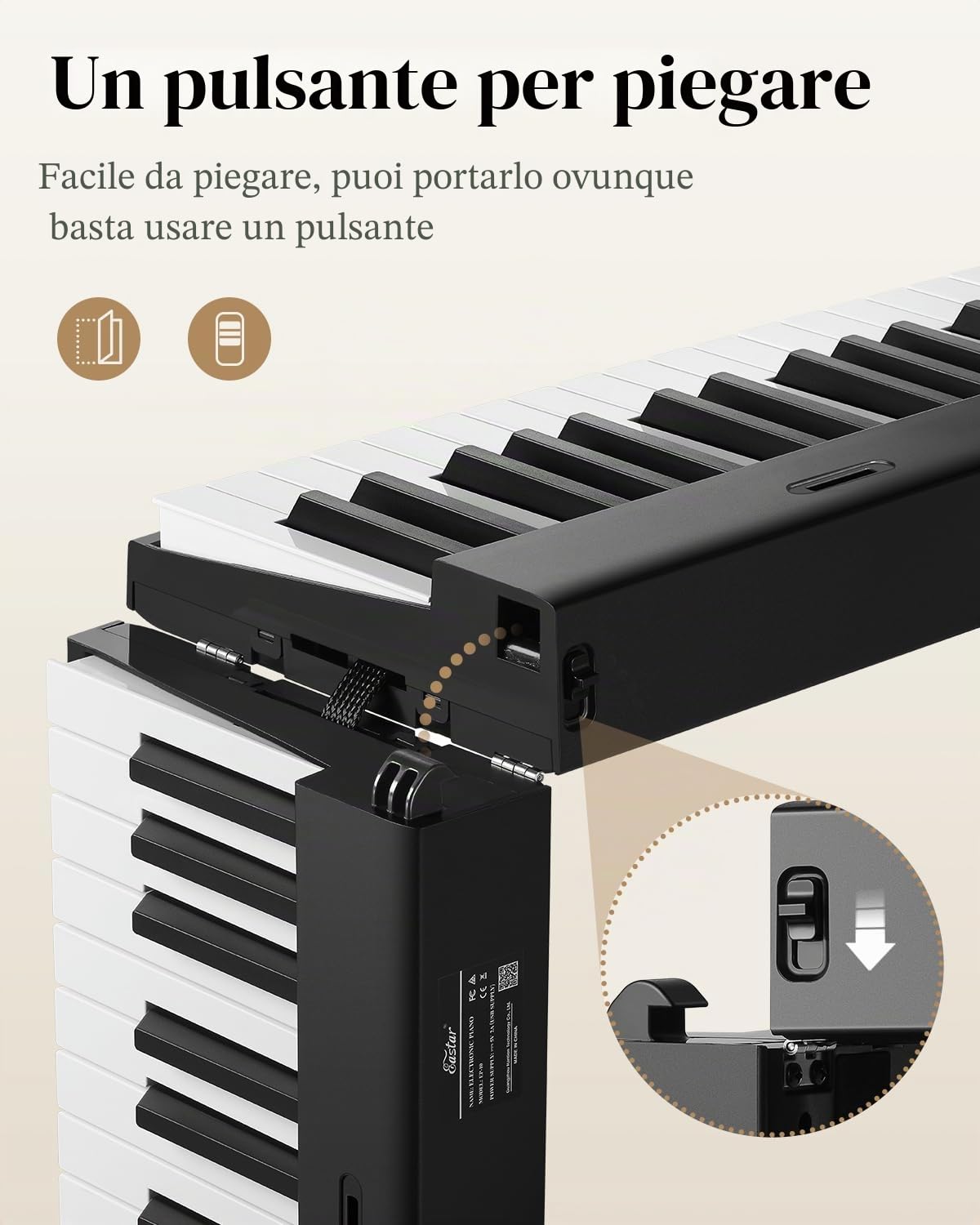 Eastar EP-10 88 Keys Fold Piano