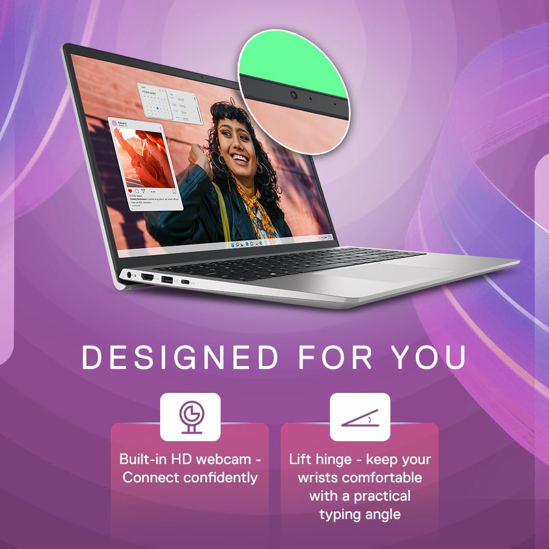 Dell Inspiron 3530, Intel Core i7 13th Gen - 1355U, 16GB RAM, 512GB SSD, FHD 15.6"/39.62 cm, Windows 11, Office H&S 2024, Silver, 1.62kg, Backlit KB, M365, 15 Month McAfee, Thin & Light Laptop 24 61Mr2wq5aAL. SL1080