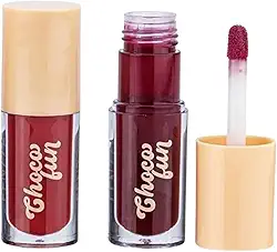 Tint Cream Choco Fun, Tint Labial com Aroma de Chocolate, Batom, Gloss, com Pantenol e Vitamina E - Maquiagem (Brownie)