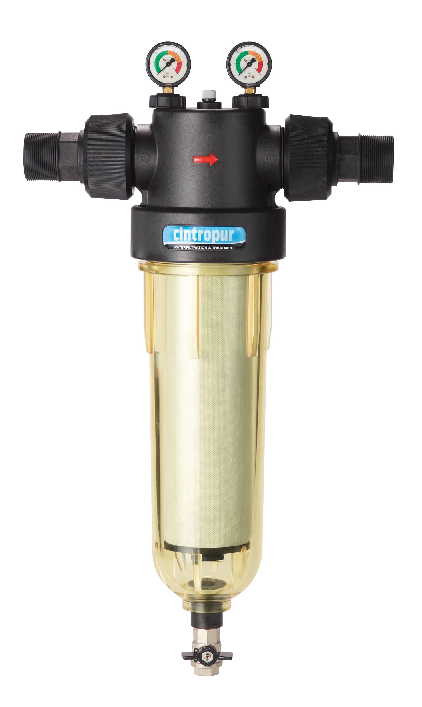 Wasserfiltergehäuse Cintropur Filtergehäuse NW400 Wasseranschluss 1 1/2" AG Hauswasserfilter Wasserfilter Industriefilter