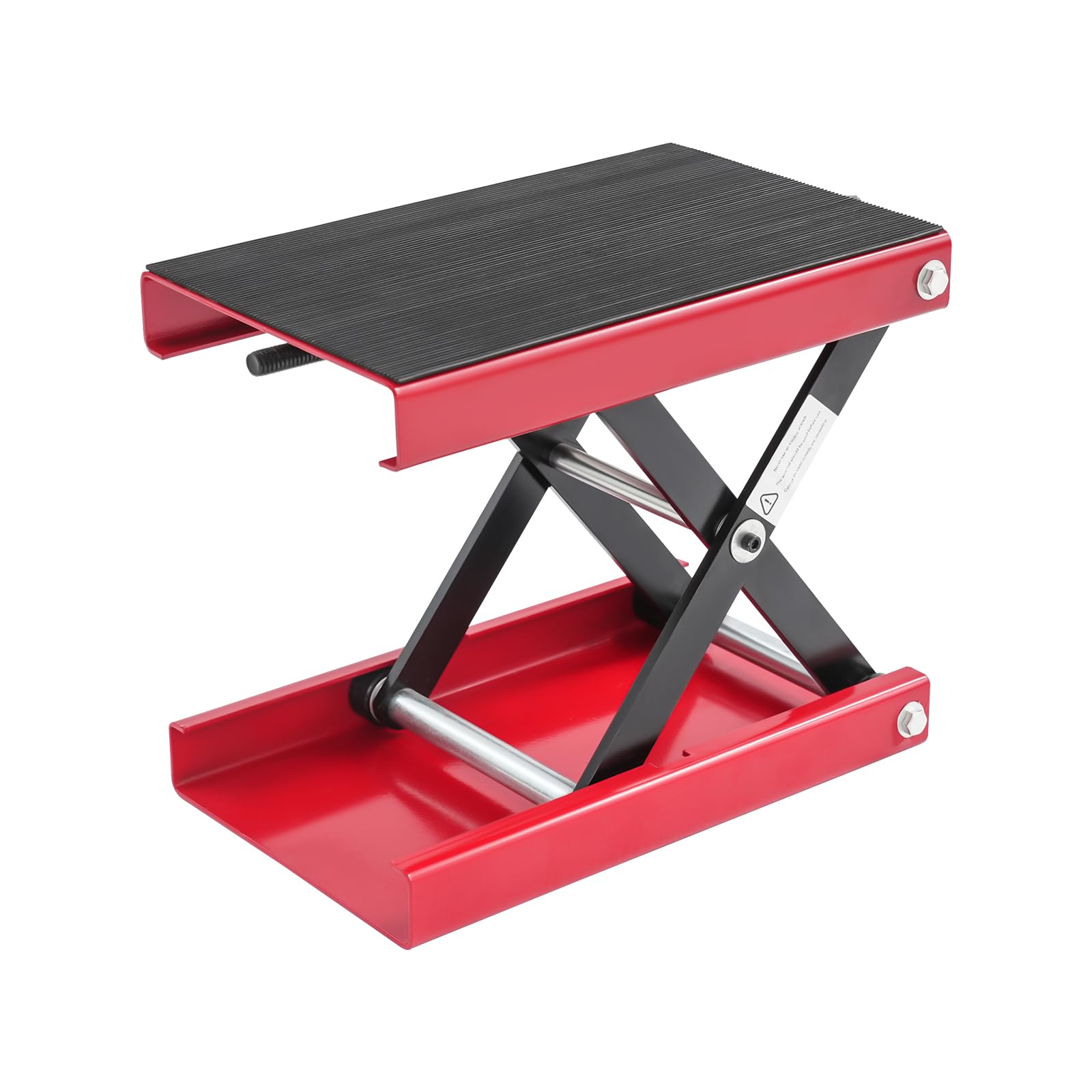 Sollevatore per moto, sollevatore per moto, regolabile in altezza, 93-350 mm, supporto per forbice di sollevamento con ampia piattaforma, sollevatore per riparazione di biciclette (portata 500 kg