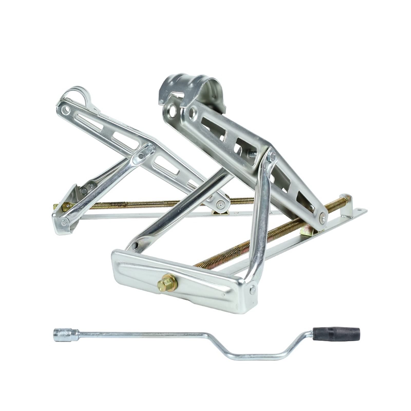 QUSYZD Trailer Jack, 2 Pcs RV Trailer Stabilizing Stands with 1 Hand Handle C-Style Jacks Caravan Parking Legs Camping Stabilizer Parts Accessories,
