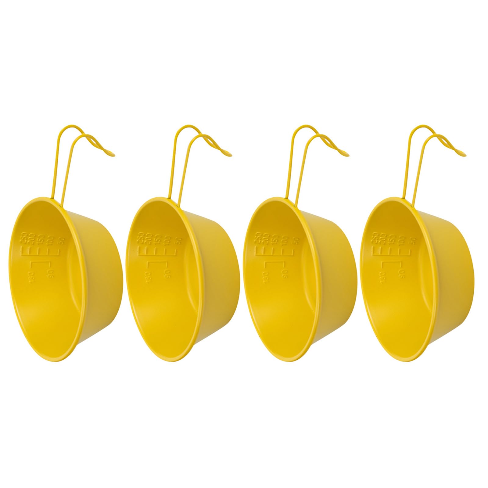 Buxuaaaa Yellow Of 4 Stainless Steel Serving Bowls With Folding Handle Portable Hiking Picnics Bbq Tableware Outdoor Camping Tool Stainless Steel Bowls