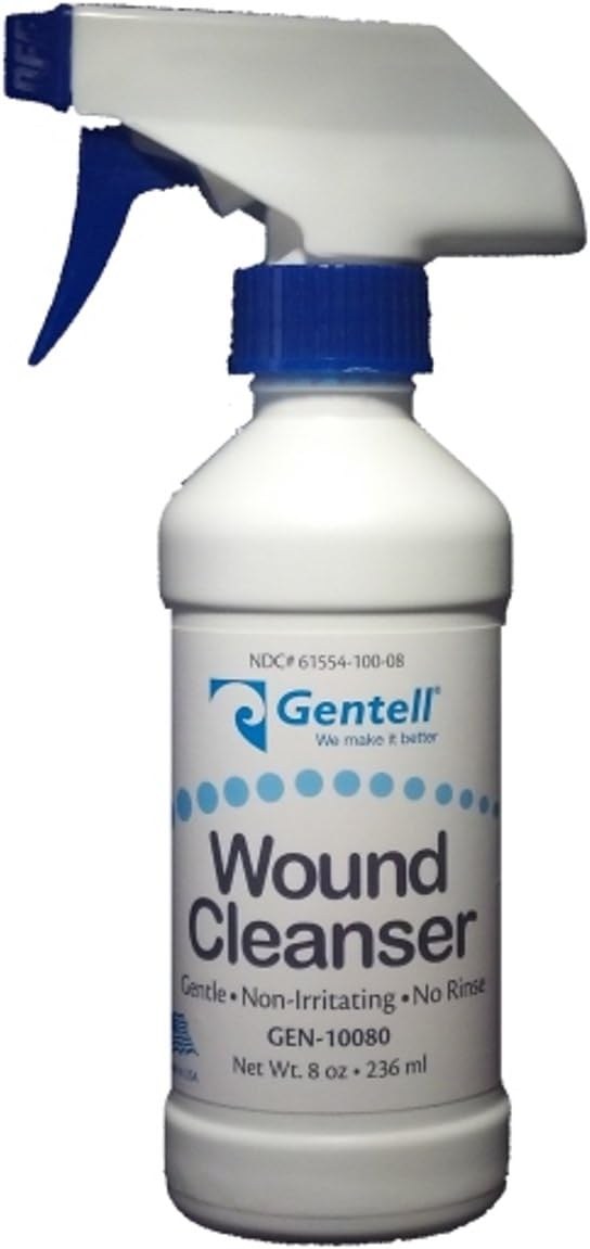Gentell Wound Cleanser 8 oz. Spray Bottle