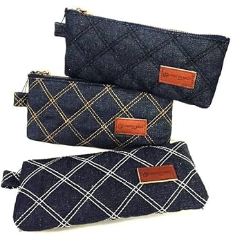 ユナイテッドビーズ ガゼットペンケース 岡山デニム ピンストライプ & ドット ユナイテッドビーズ ガゼットペンケース 岡山デニム ピン