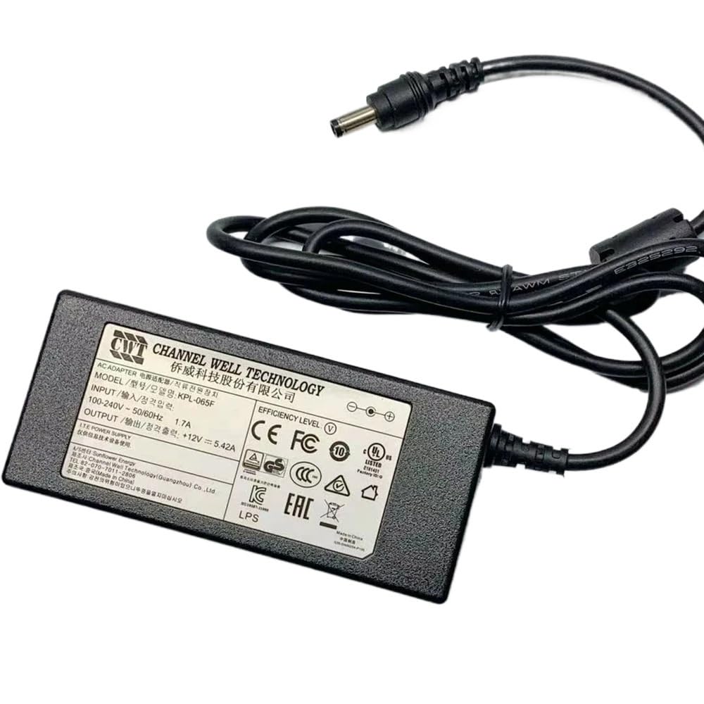 Adaptador KPL-065F CWT 12V 5.42A 65W alimentación transformador monitor