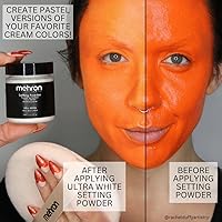 Vista 2 de Mehron Ultra Fine Setting Powder maquillaje en polvo, color blanco -1 oz.