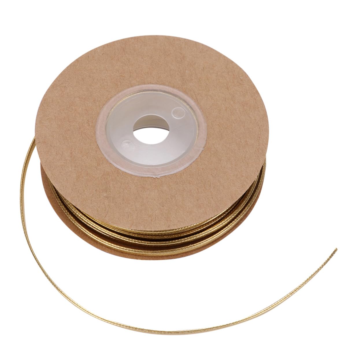 Fil pour fabrication bijoux en cuir plat dore de qualite superieure